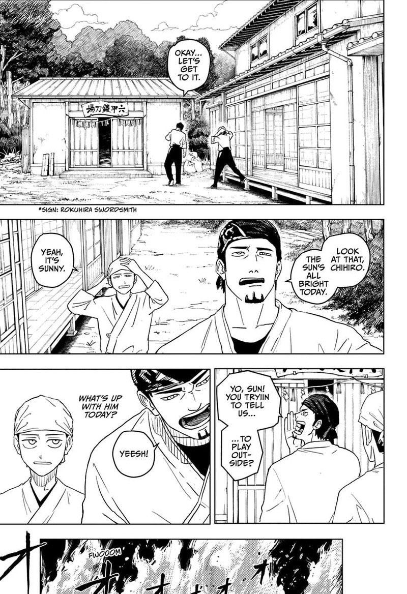 Kagurabachi, Chapter 1