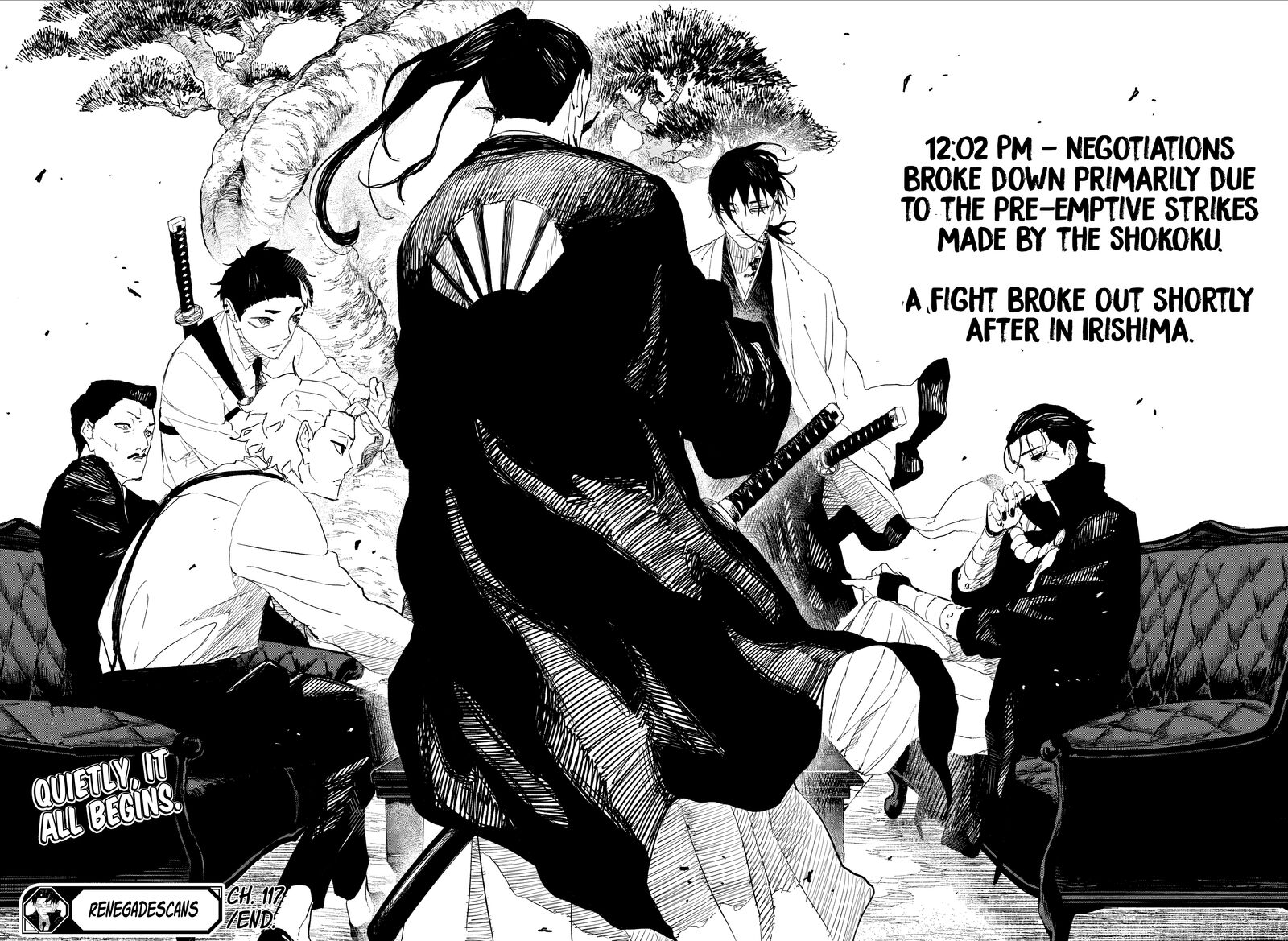 Kagurabachi, Chapter 117
