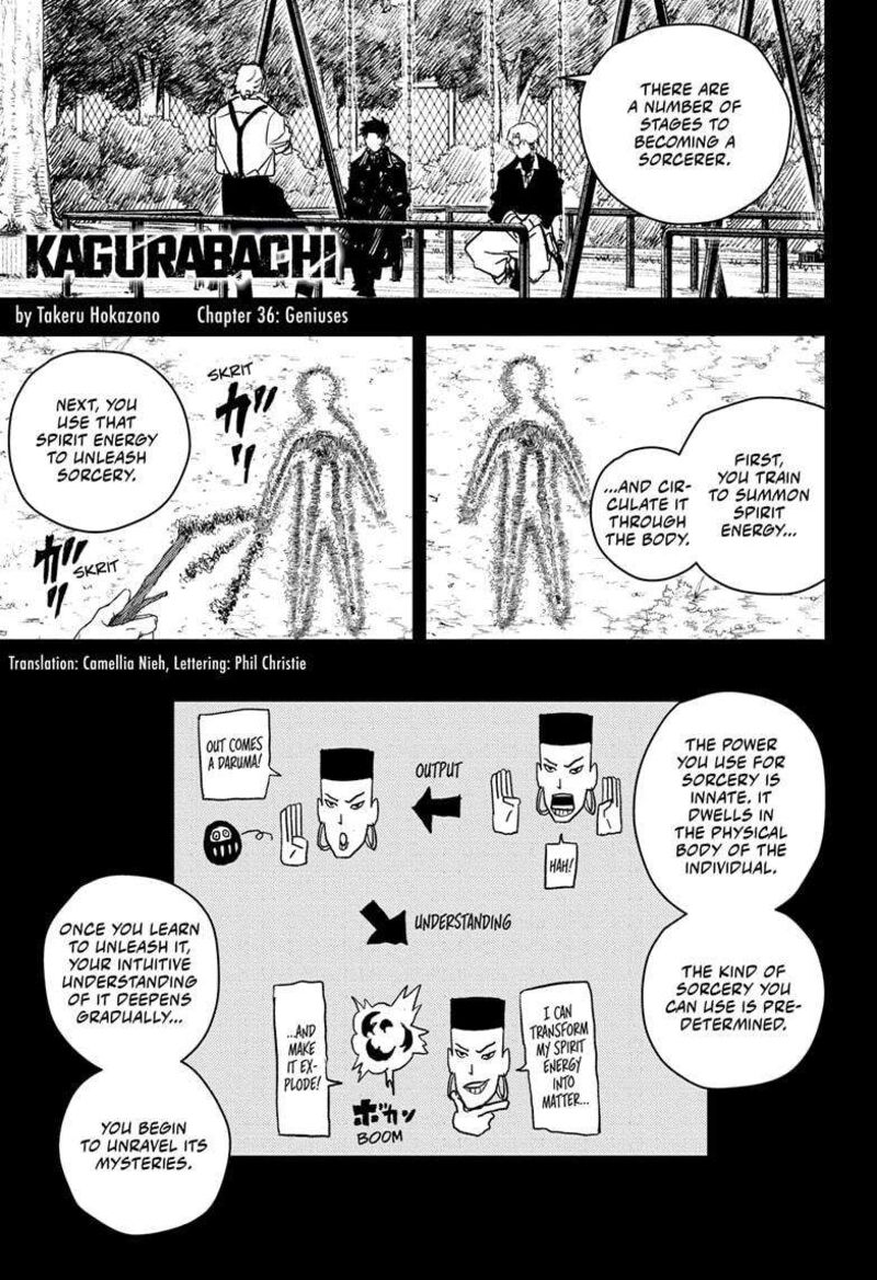 Kagurabachi, Chapter 36