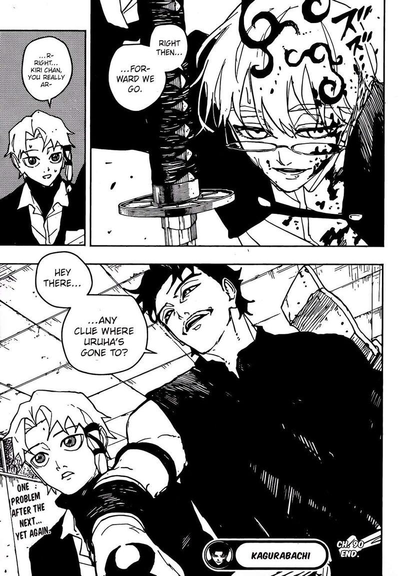 Kagurabachi, Chapter 90